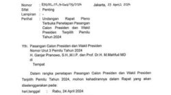 Soal Undangan Penetapan Prabowo-Gibran untuk Ganjar-Mahfud, KPU Pastikan Telah Dikirim