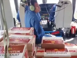 Desa-Desa Terisolasi di Sumut Disuplai Bantuan dari Udara oleh Polri